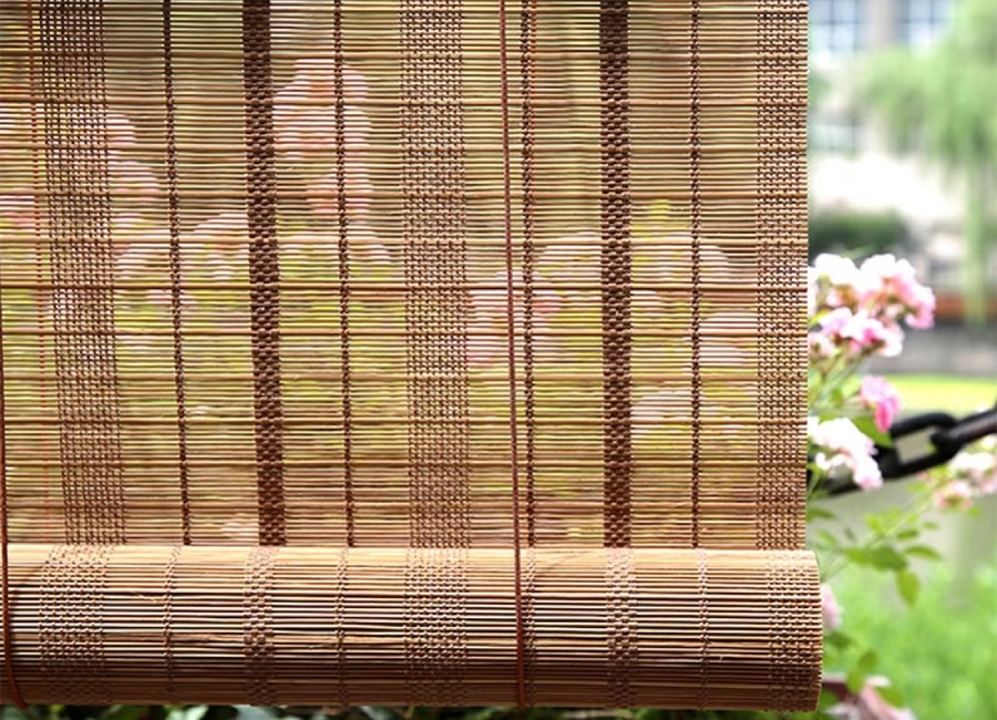 Restaurant bamboo covering